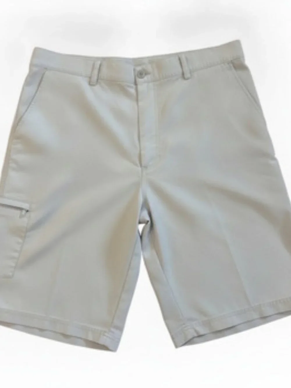Lone Cypress by Pebble Beach Men's Light Grey Khaki Golf Shorts Stretch Sz 36